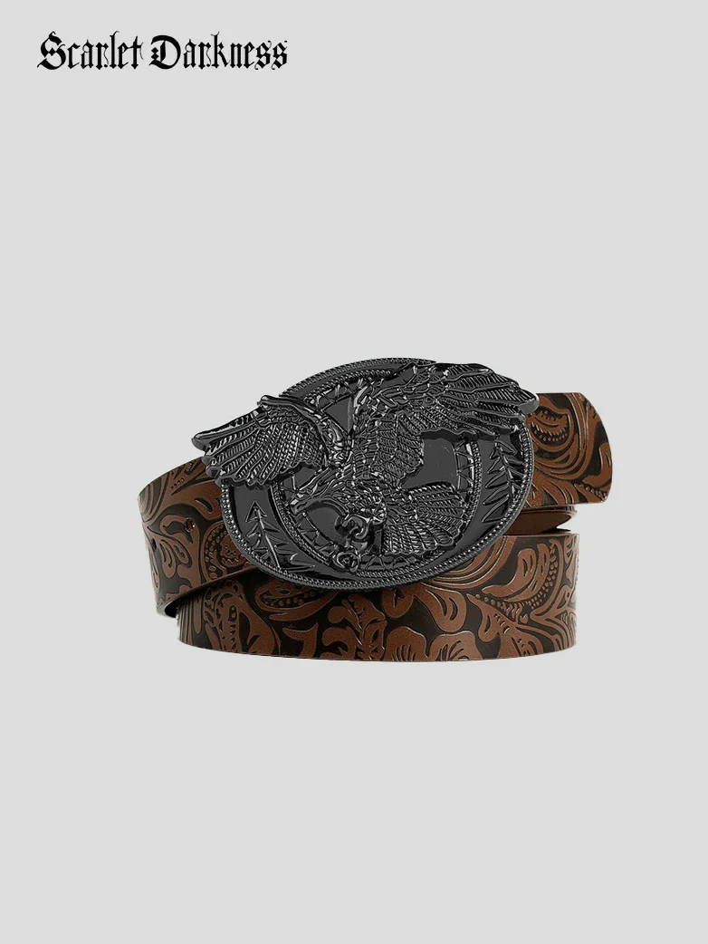 Interchangeable Double Buckle Renaissance Waist Belt - Image 25