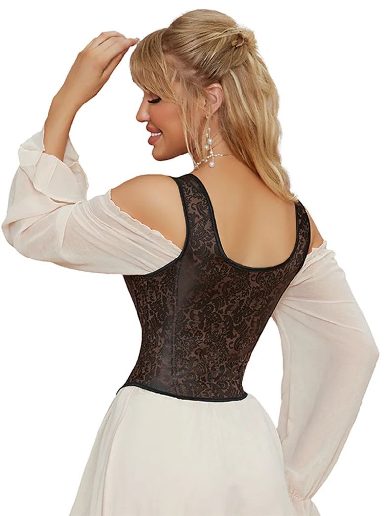 Renaissance Faire Corset Top with Strappy Waist - Image 5