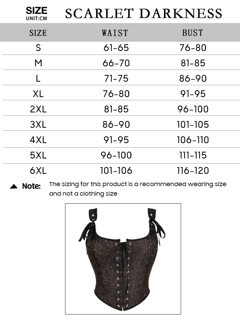 Renaissance Faire Corset Top with Strappy Waist - Image 6