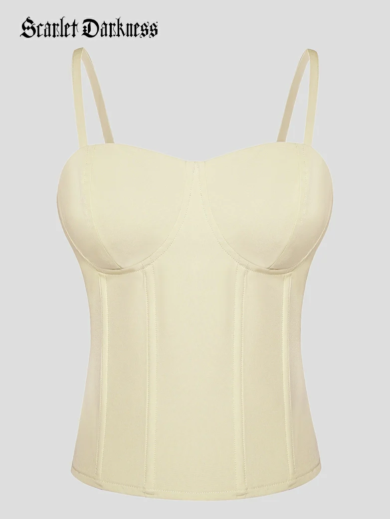 Women Cami-Tops Spaghetti Strap with Bones - Image 17