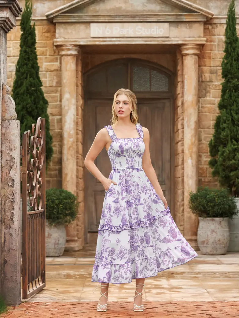 Spring Love Story Elastic Stretch Date Dress - Image 30