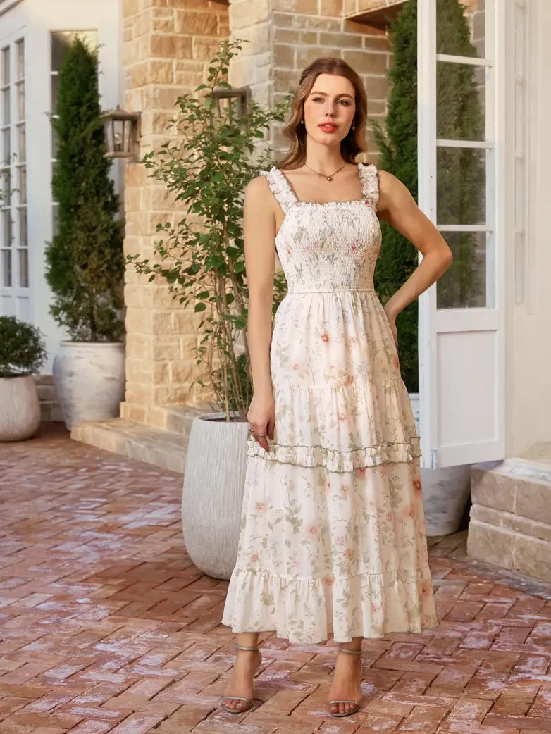 Spring Love Story Elastic Stretch Date Dress - Image 43