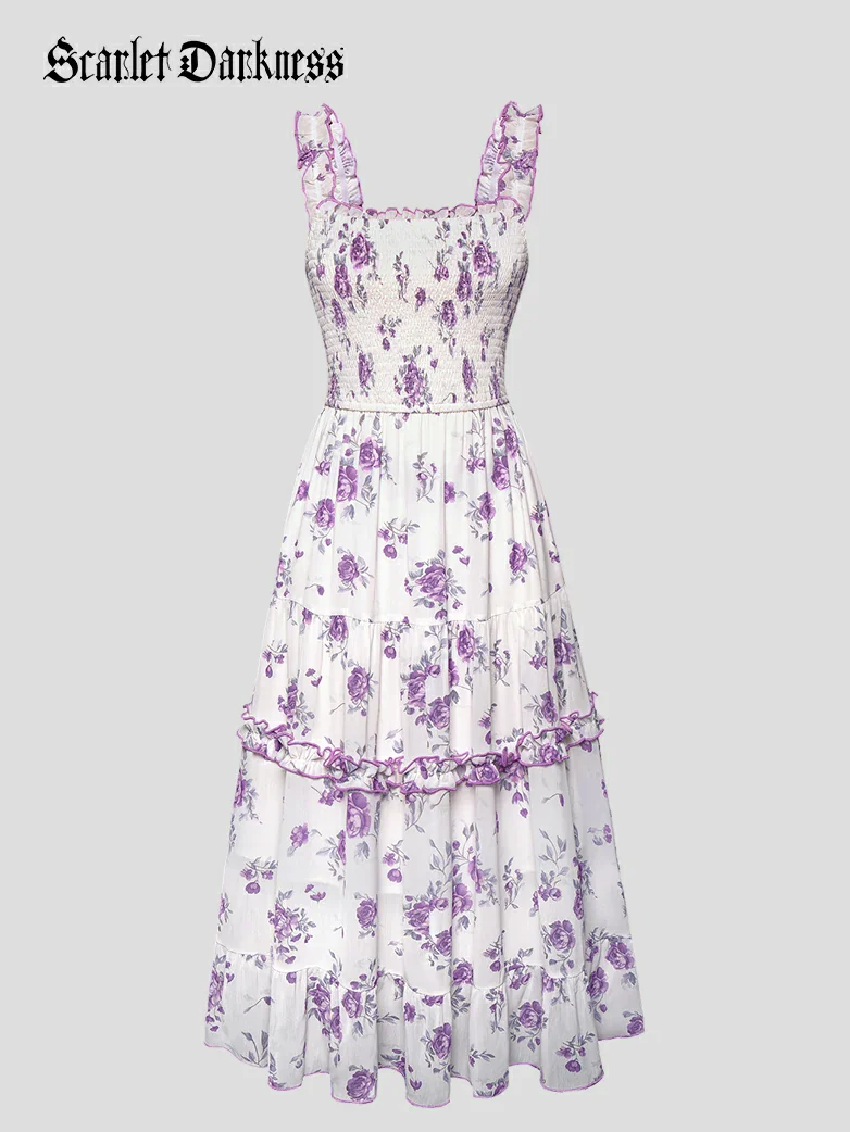 Spring Love Story Elastic Stretch Date Dress