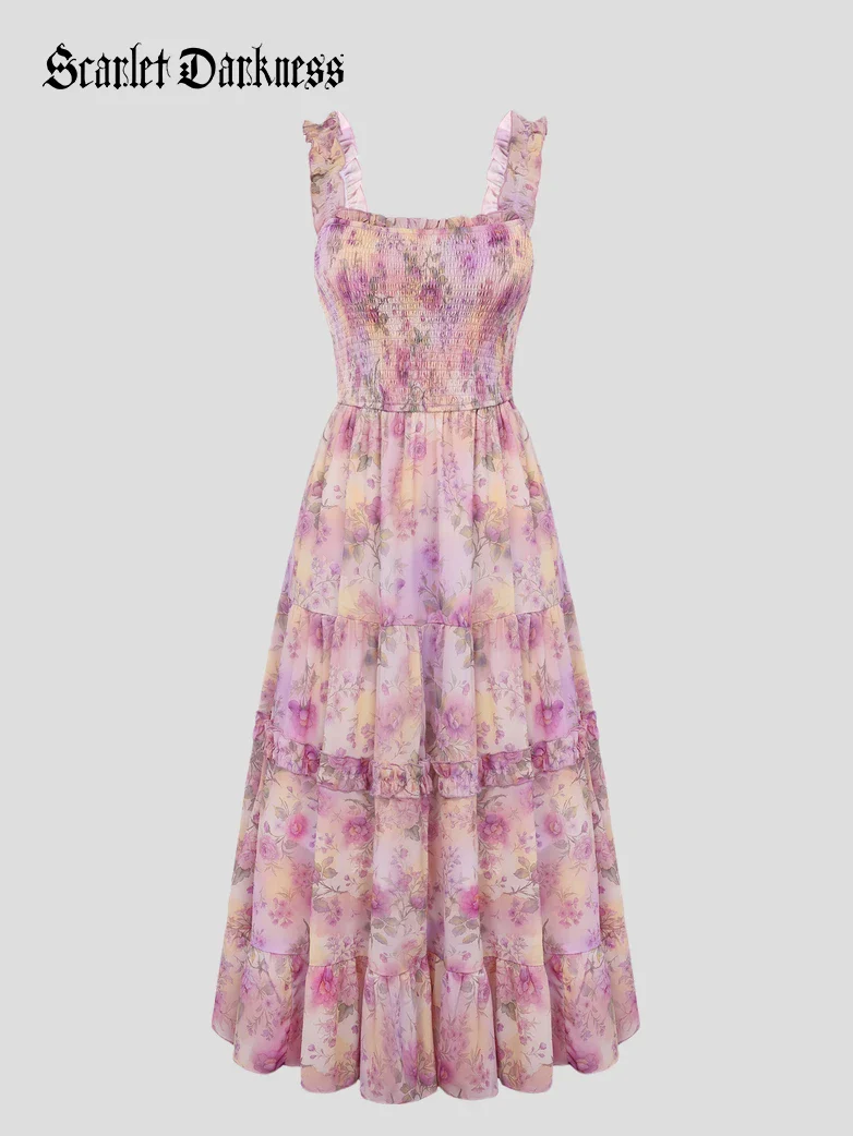 Spring Love Story Elastic Stretch Date Dress - Image 58