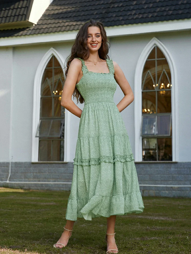 Spring Love Story Elastic Stretch Date Dress - Image 23