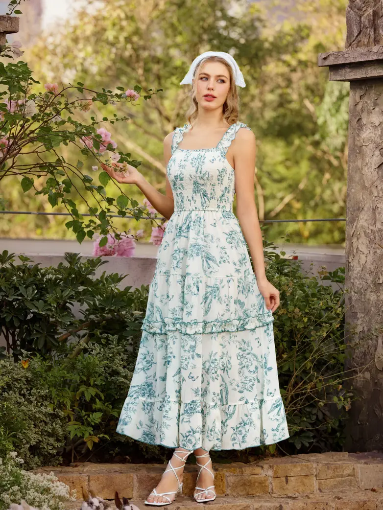 Spring Love Story Elastic Stretch Date Dress - Image 36