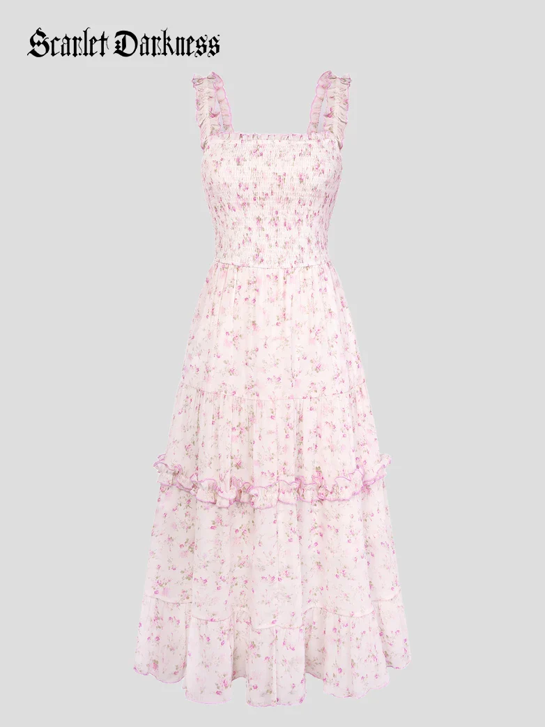 Spring Love Story Elastic Stretch Date Dress - Image 40
