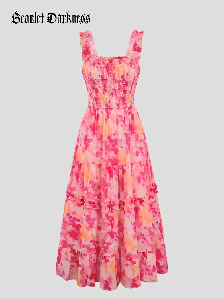 Spring Love Story Elastic Stretch Date Dress - Image 56