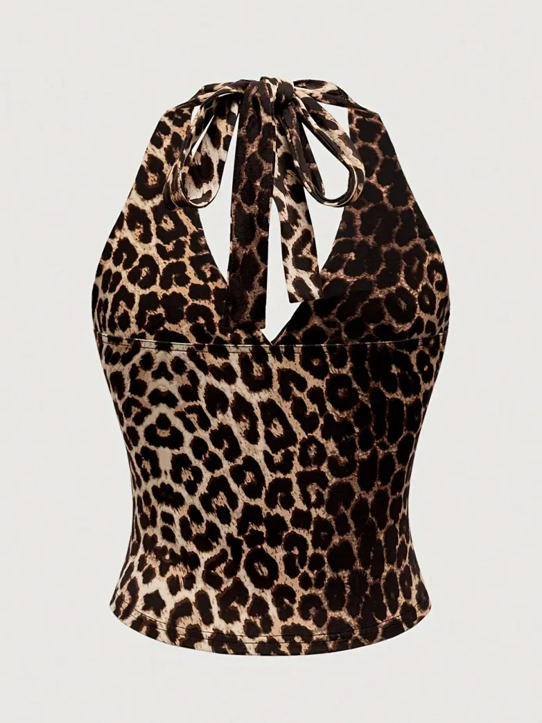 Gothic Summer Backless Halter Neck Tank Top - Image 6