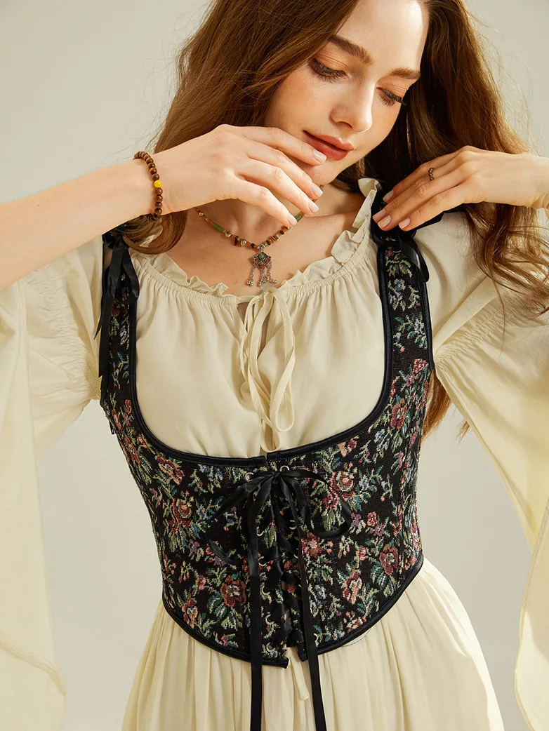 Under Bust Bustier Waist Corset with 11 Bones - Image 3