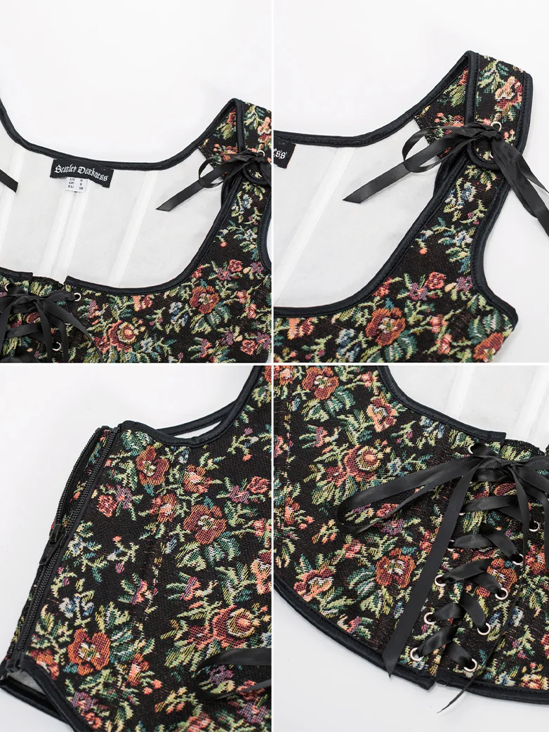 Under Bust Bustier Waist Corset with 11 Bones - Image 5