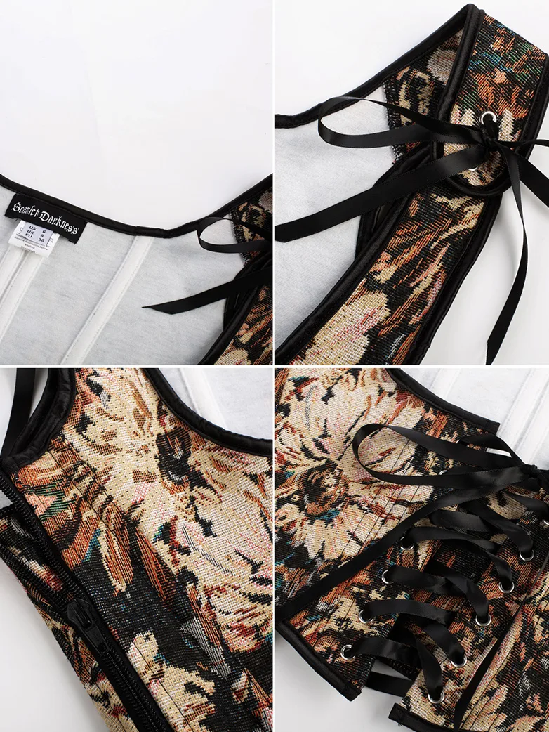 Under Bust Bustier Waist Corset with 11 Bones - Image 13