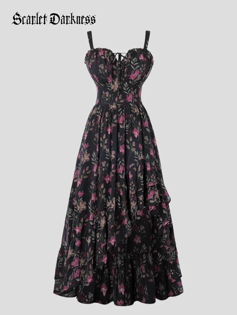 Spring Chiffon High-Low Slit Wedding Guest Dress