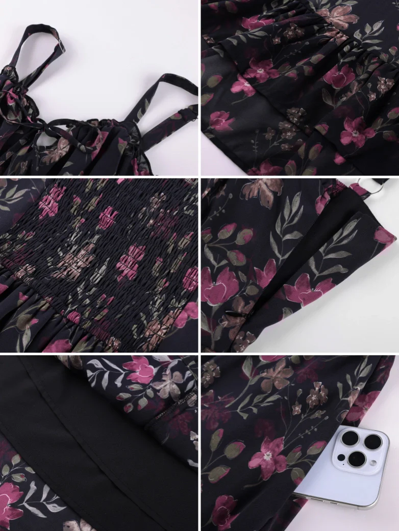 Spring Chiffon High-Low Slit Wedding Guest Dress - Image 2