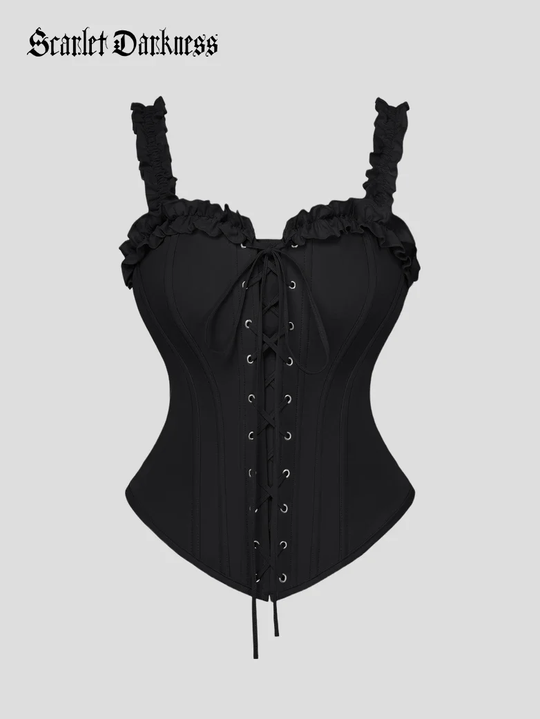 Victorian Bridgeton Lace-up Corset Top with 15 Bones - Image 20