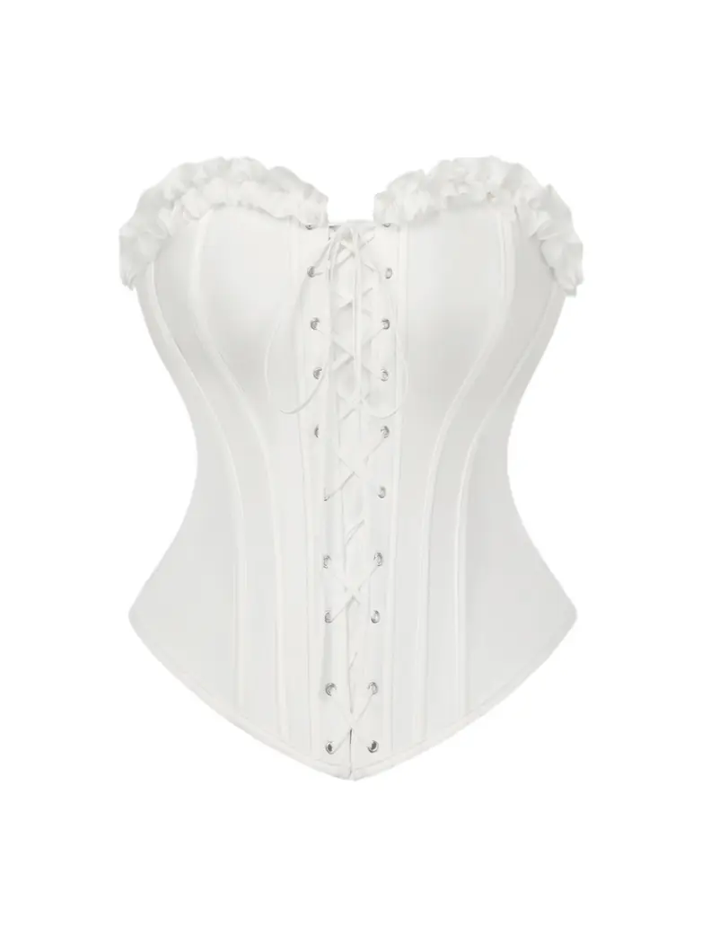 Victorian Bridgeton Lace-up Corset Top with 15 Bones - Image 25