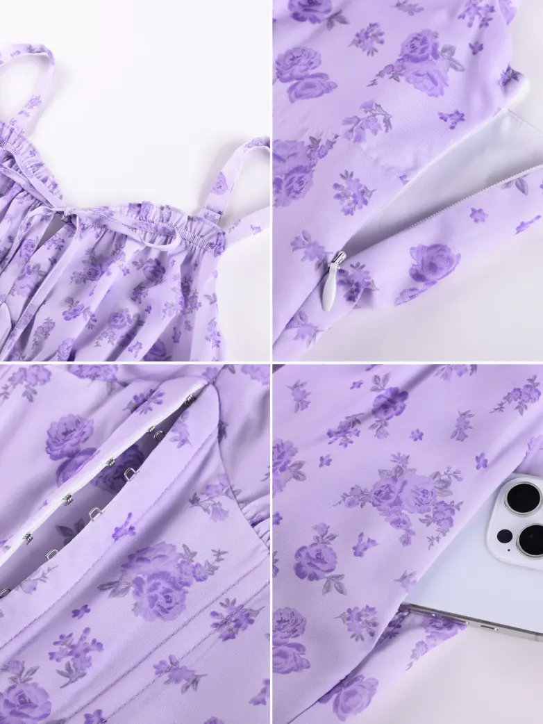 Victorian Floral Spring Corset Dress with Pockets - Image 33