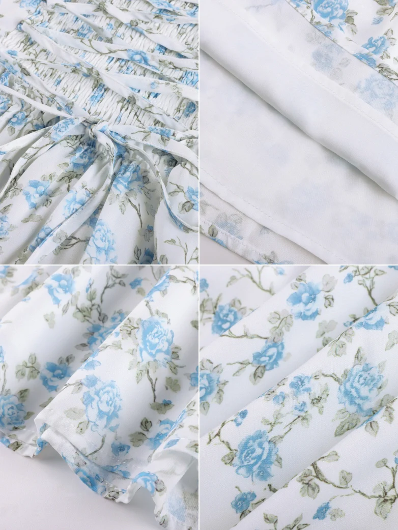 Victorian Floral Spring Corset Dress with Pockets - Image 50