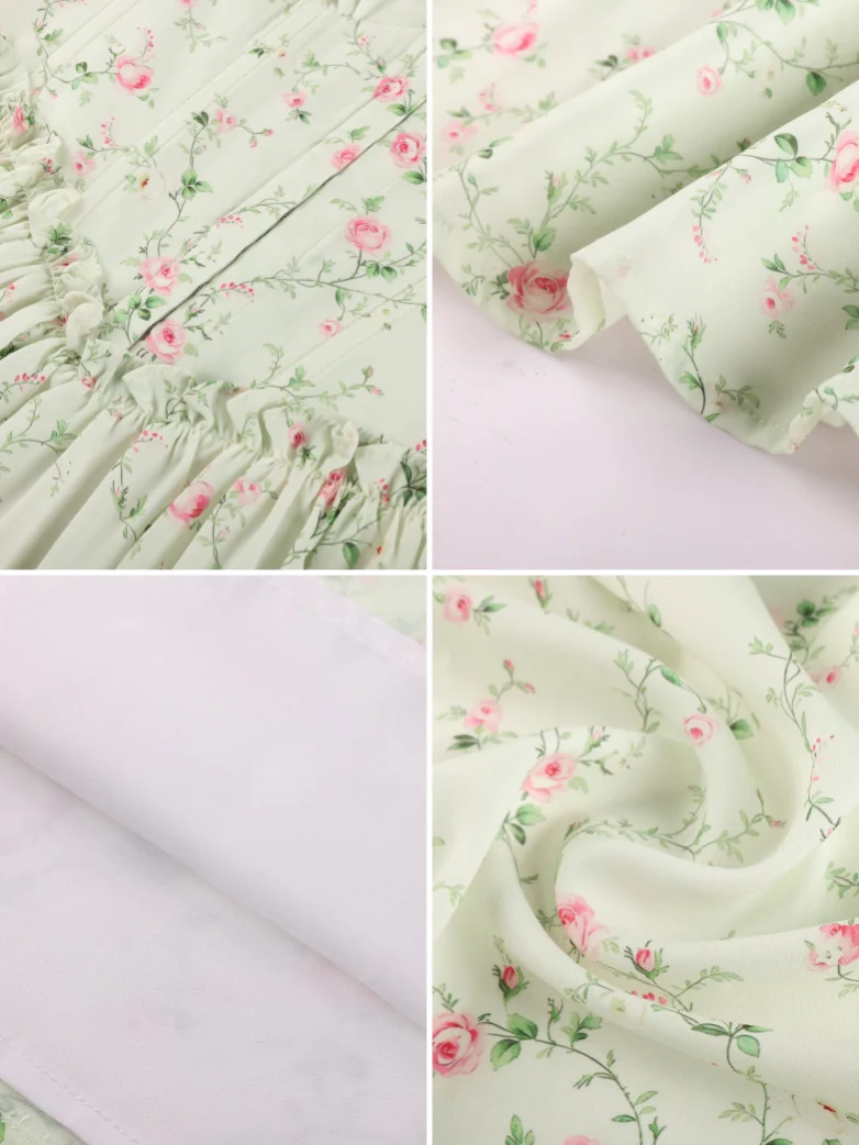 Victorian Floral Spring Corset Dress with Pockets - Image 52