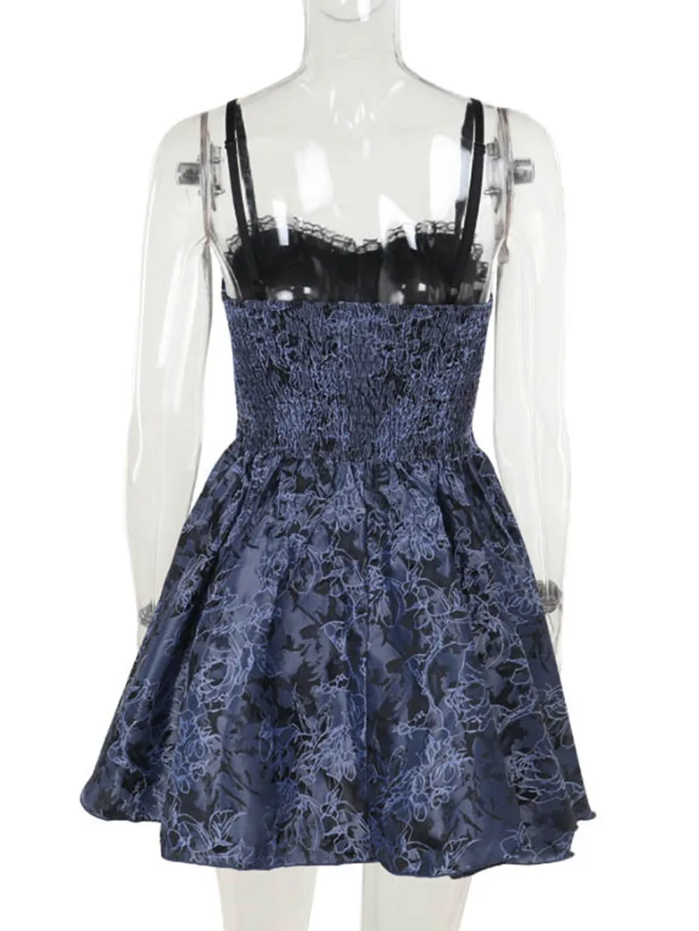 Victorian Gothic Sweetheart Neck Jacquard 2-piece Dress - Image 6