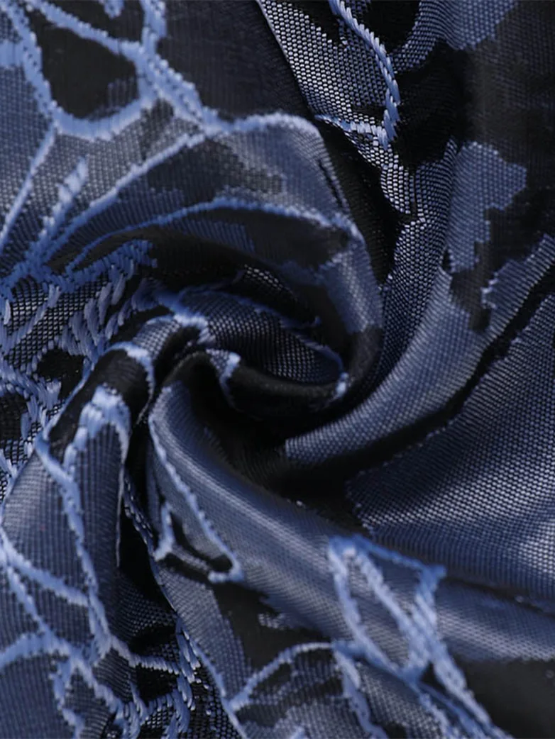Victorian Gothic Sweetheart Neck Jacquard 2-piece Dress - Image 7