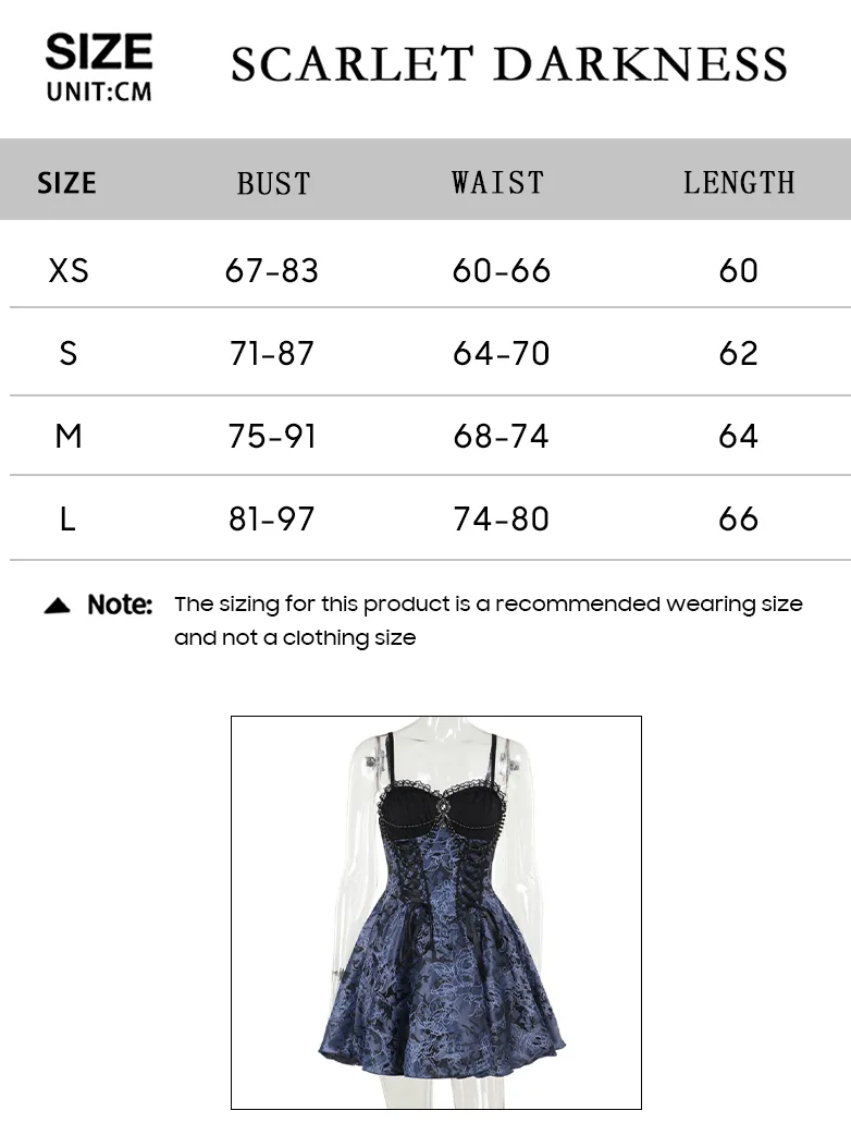 Victorian Gothic Sweetheart Neck Jacquard 2-piece Dress - Image 8