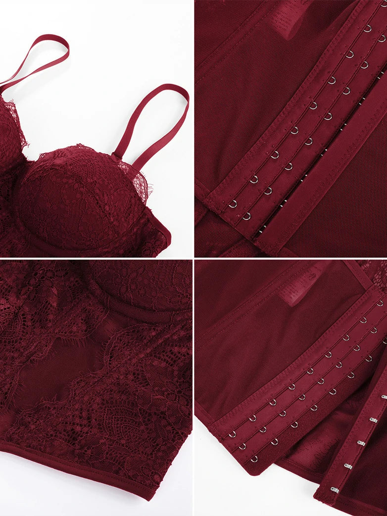 Scarlet Darkness Women Victorian Lace Corset Top - Image 9