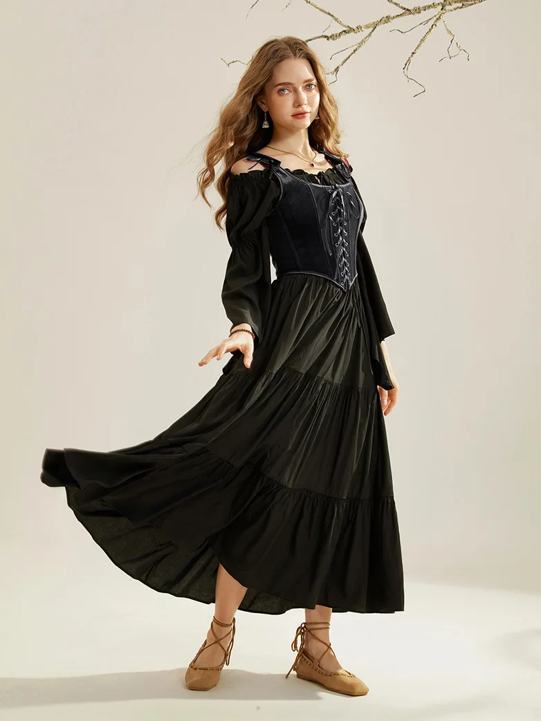 Victorian Velvet Corset Lace-up Front Vest with 12 Bones - Image 41