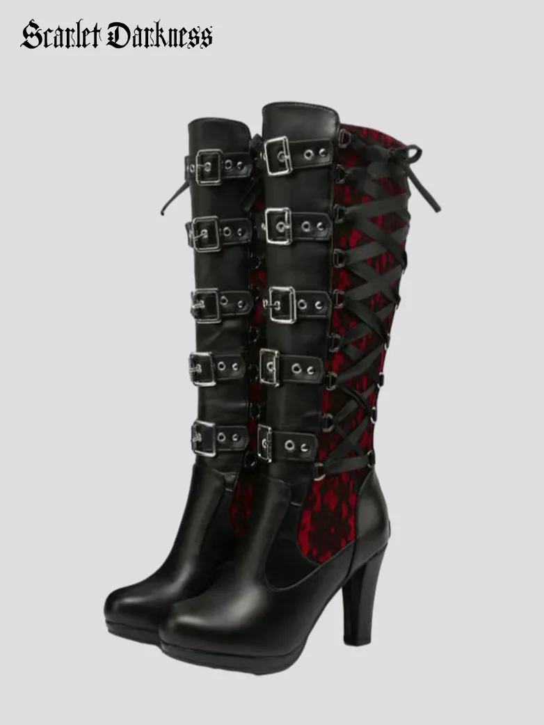 Victorian Gothic Rivet Boots