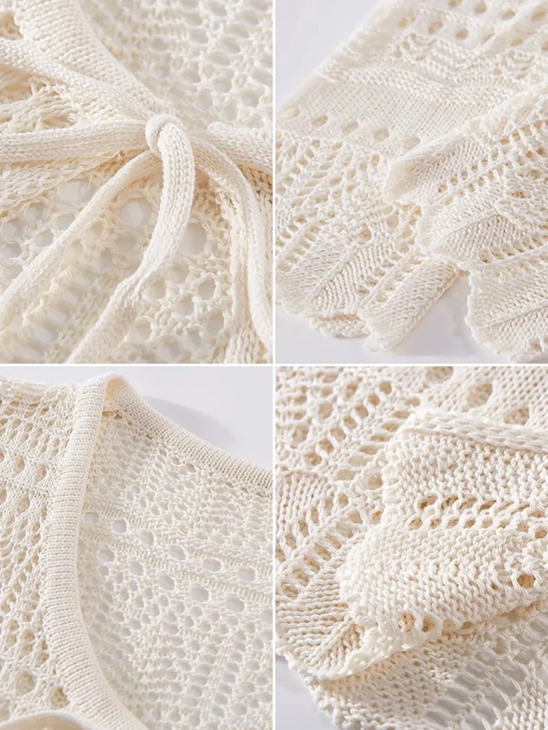 Renaissance Openwork Knit Cardigan for Floral Dress - Image 12
