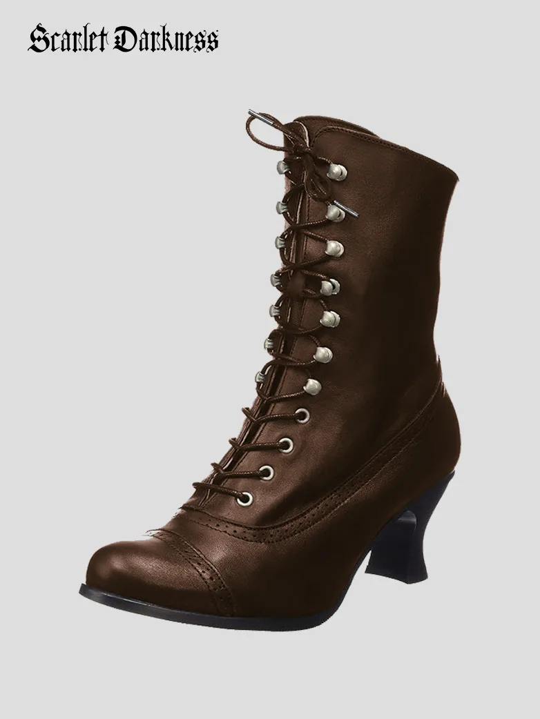 Renaissance Fair High Heel Boots