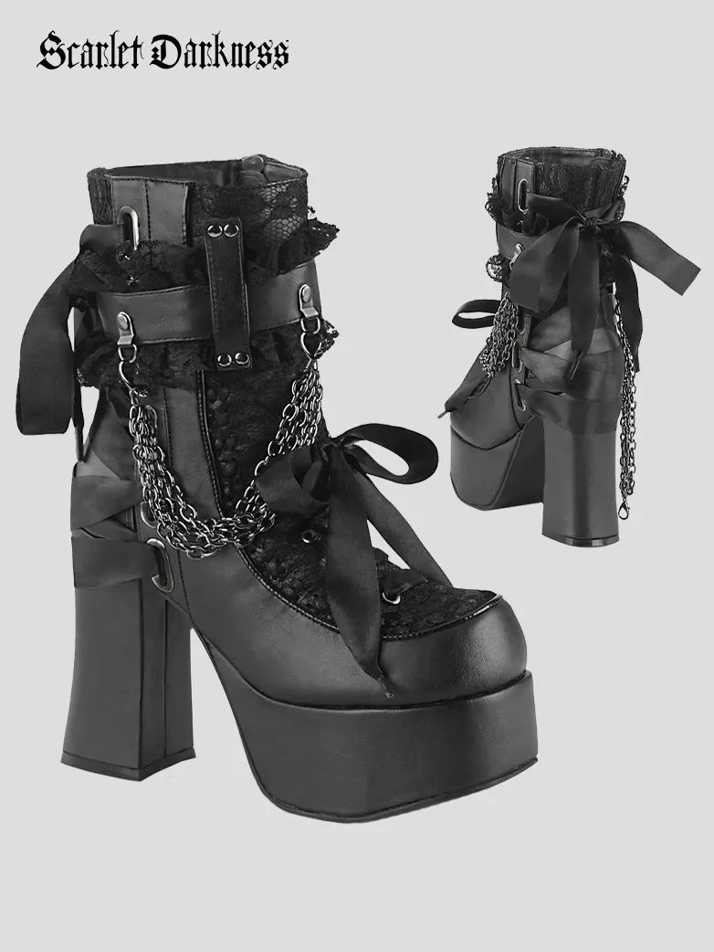 Victorian Gothic Vampire Boots - Image 8