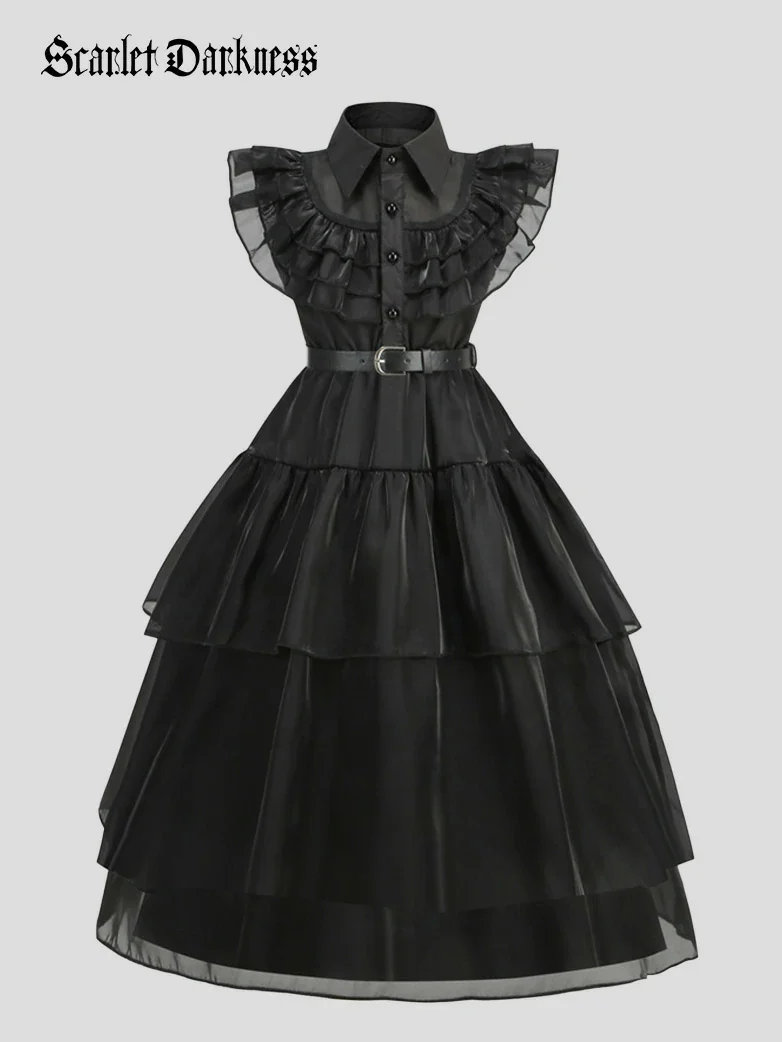 Scarlet Darkness x Adams Wednesday Girls Dress