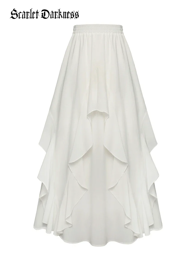 The Art of Layering Ruffle Chiffon Pockets Skirt - Image 18