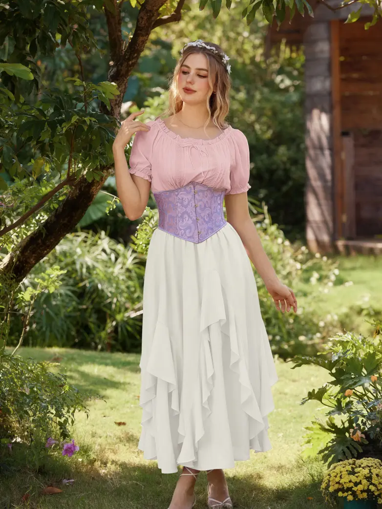 The Art of Layering Ruffle Chiffon Pockets Skirt - Image 20