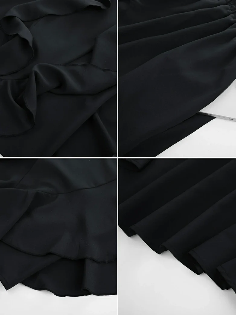 The Art of Layering Ruffle Chiffon Pockets Skirt - Image 30