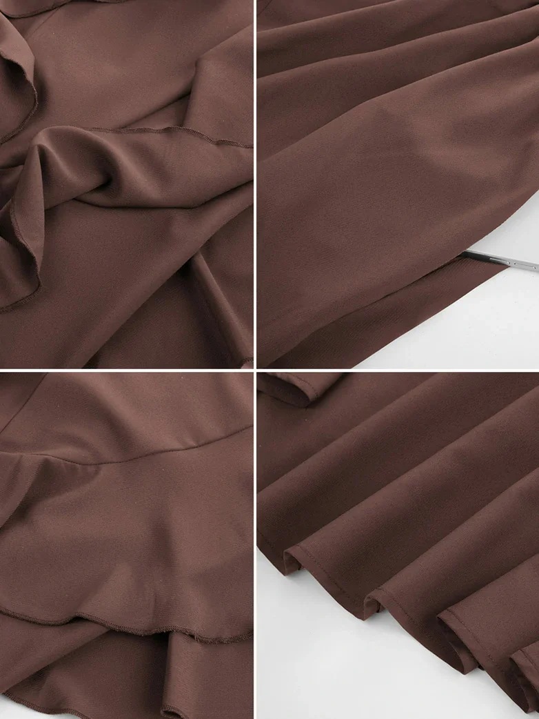 The Art of Layering Ruffle Chiffon Pockets Skirt - Image 38