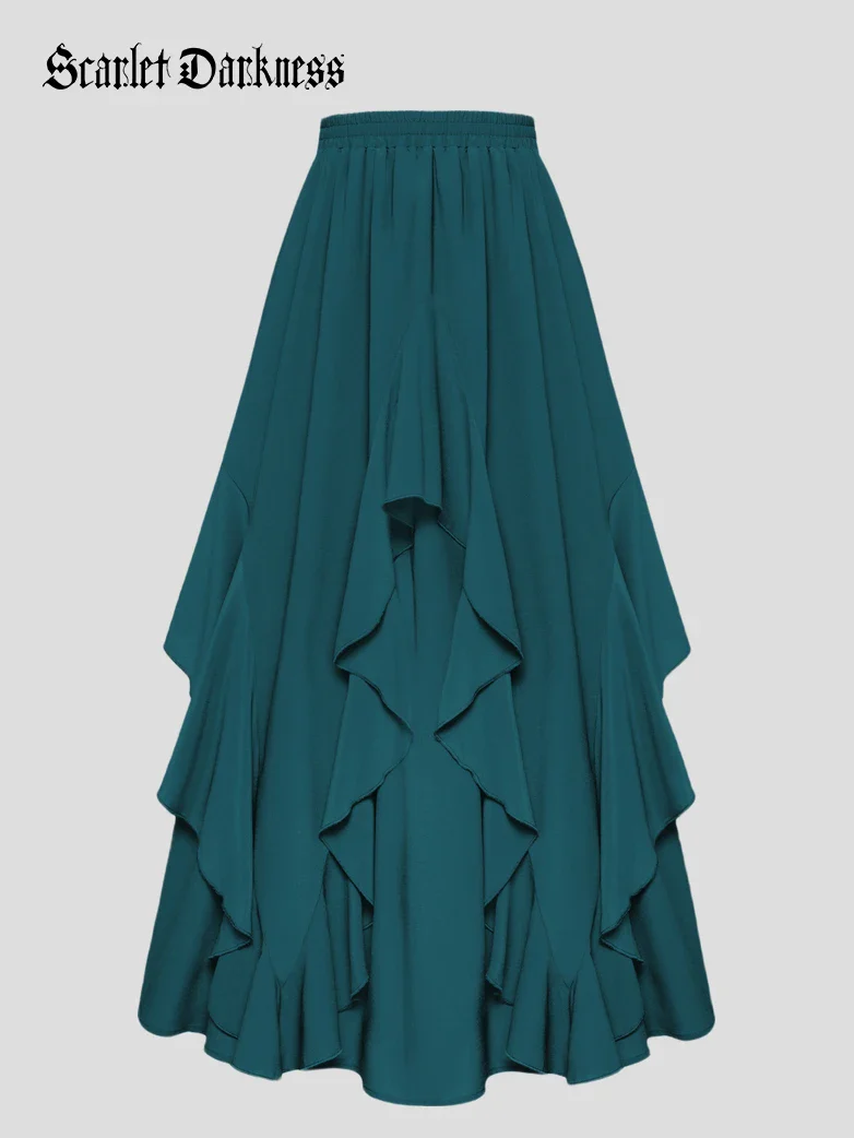 The Art of Layering Ruffle Chiffon Pockets Skirt - Image 70