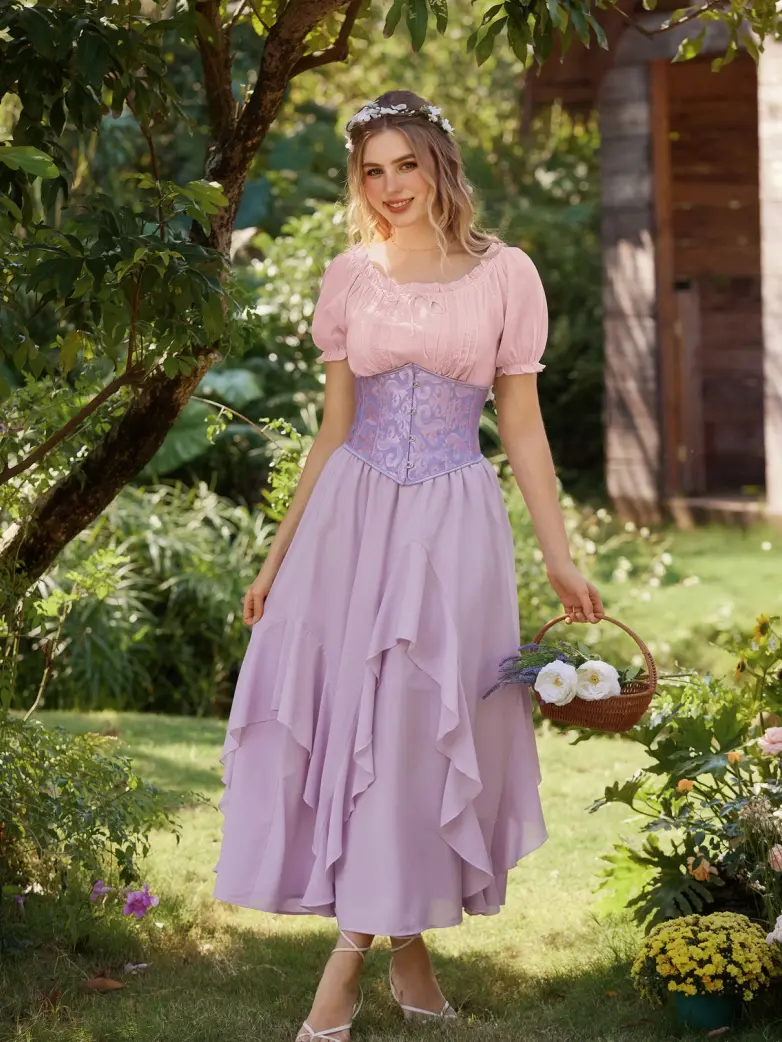 The Art of Layering Ruffle Chiffon Pockets Skirt - Image 9