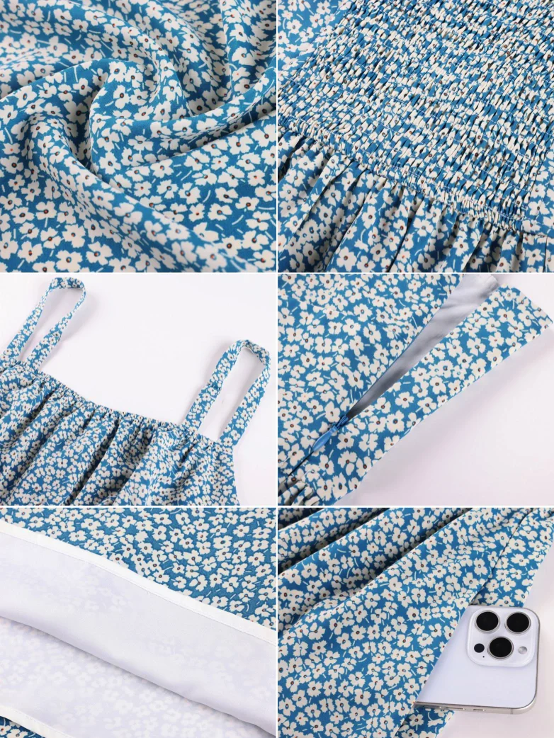 2026 Summer Floral Chiffon Flared Sundress for Women - Image 28