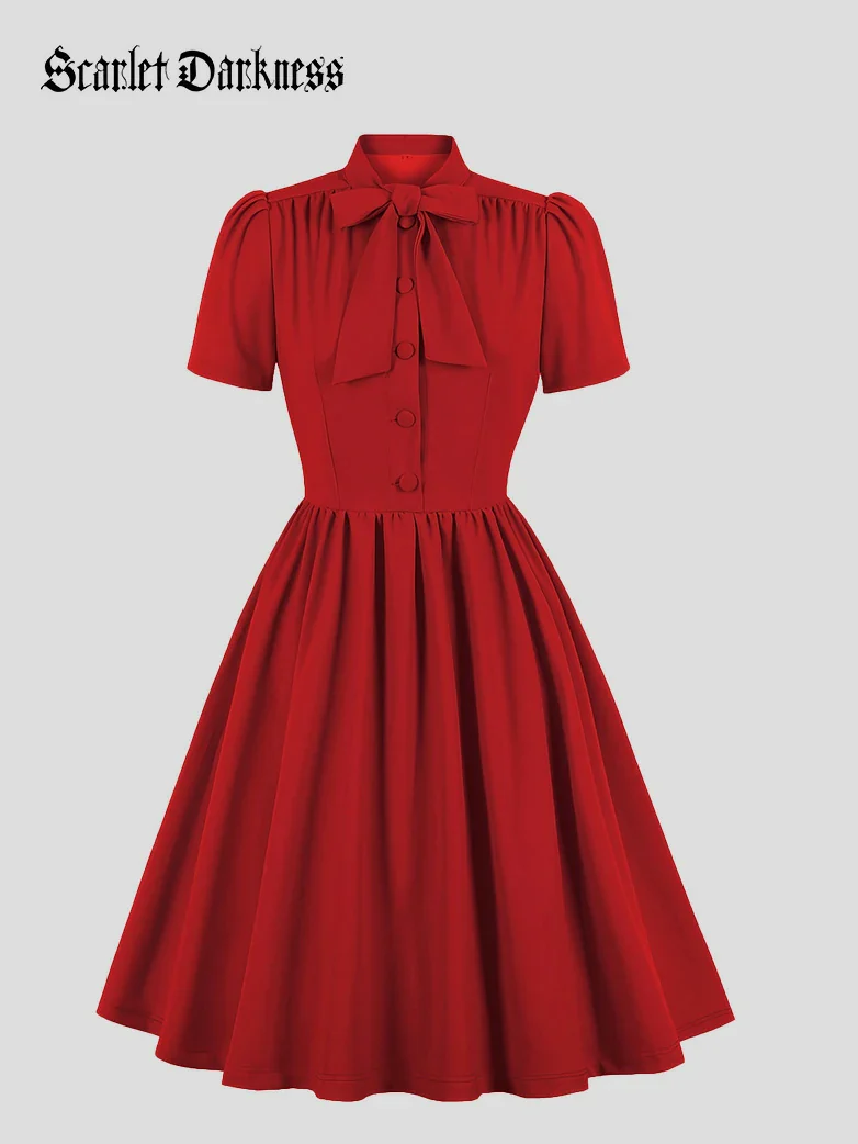 Valentine's Day Retro Victorian Date Dress - Image 3