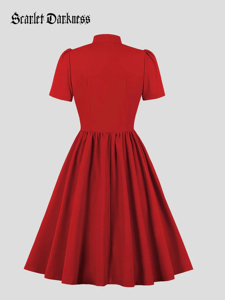 Valentine's Day Retro Victorian Date Dress - Image 4