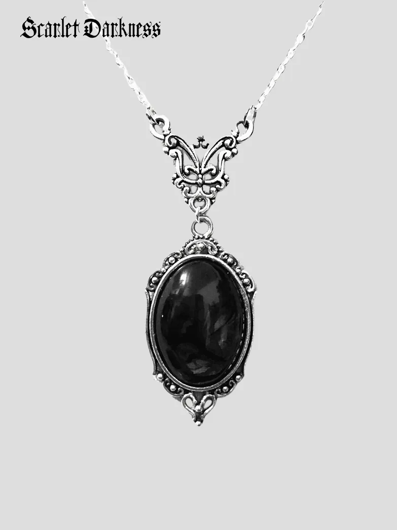 Gothic Vampire Dark Eye Necklace - Image 2