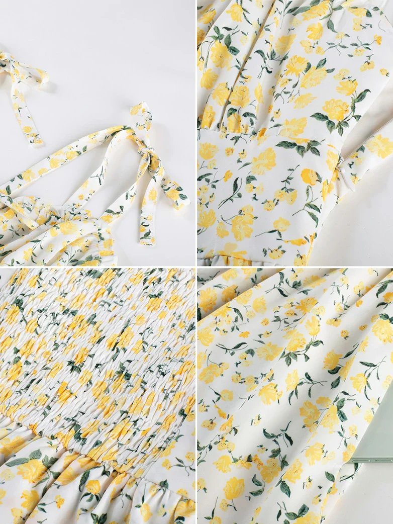 Victorian Spring Ditsy Floral Fitted Dresses For Women - Image 10