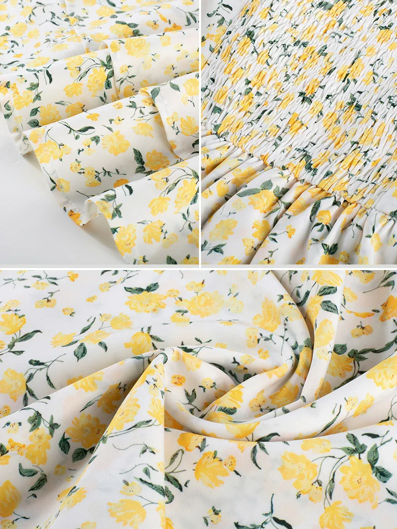 Victorian Spring Ditsy Floral Fitted Dresses For Women - Image 11