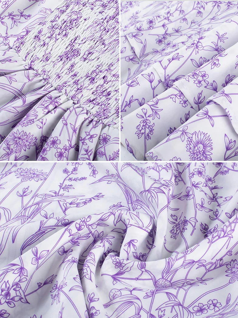 Victorian Spring Ditsy Floral Fitted Dresses For Women - Image 20