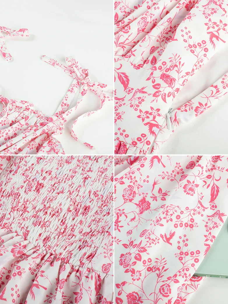 Victorian Spring Ditsy Floral Fitted Dresses For Women - Image 25