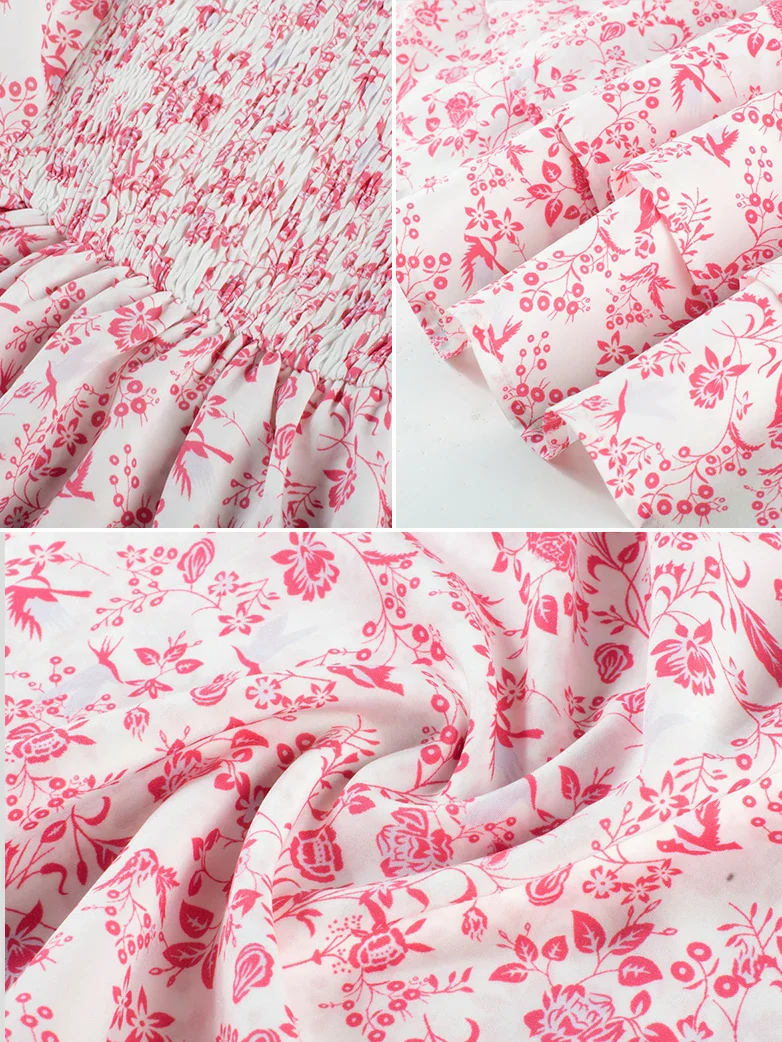 Victorian Spring Ditsy Floral Fitted Dresses For Women - Image 26