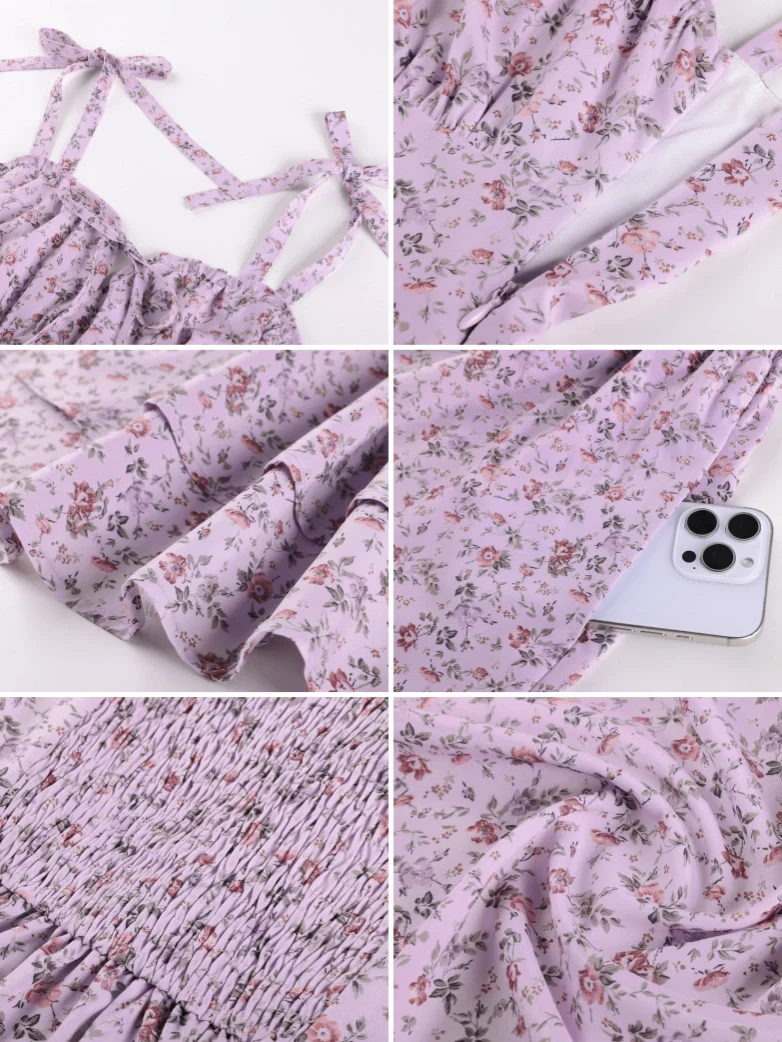 Victorian Spring Ditsy Floral Fitted Dresses For Women - Image 48