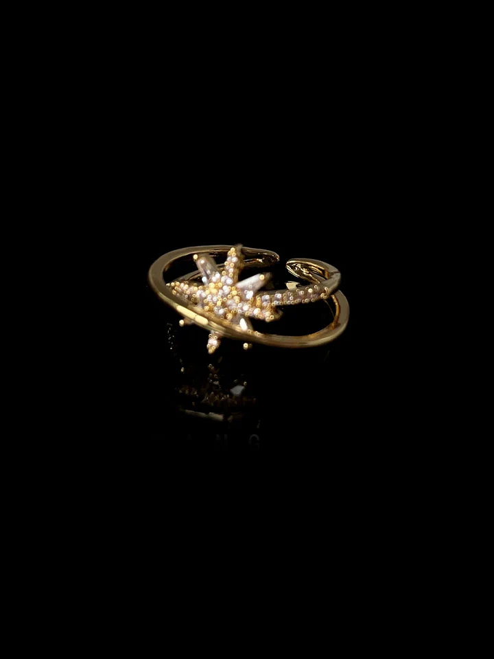 Vintage Star Adjustable Ring